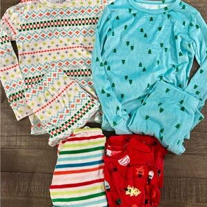 4 SETS OF LONG SLEEVE SNUGGLY SOFT CAT & JACK KIDS PAJAMA SETS